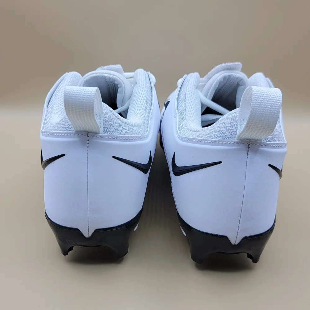 Nike Alpha Menace Pro 3 Low Detachable Football Cleats Men's Size 11 White Black